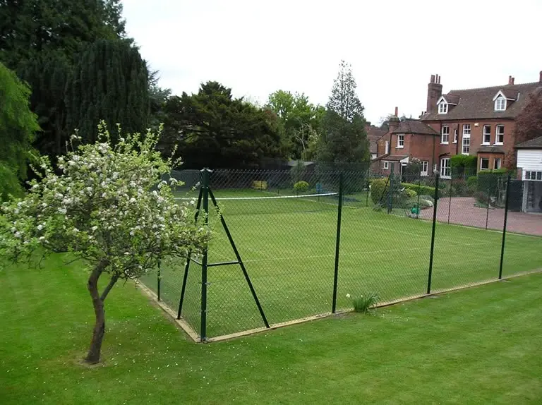 Chainlink tennis court enclosure, fitted by Tyrrells